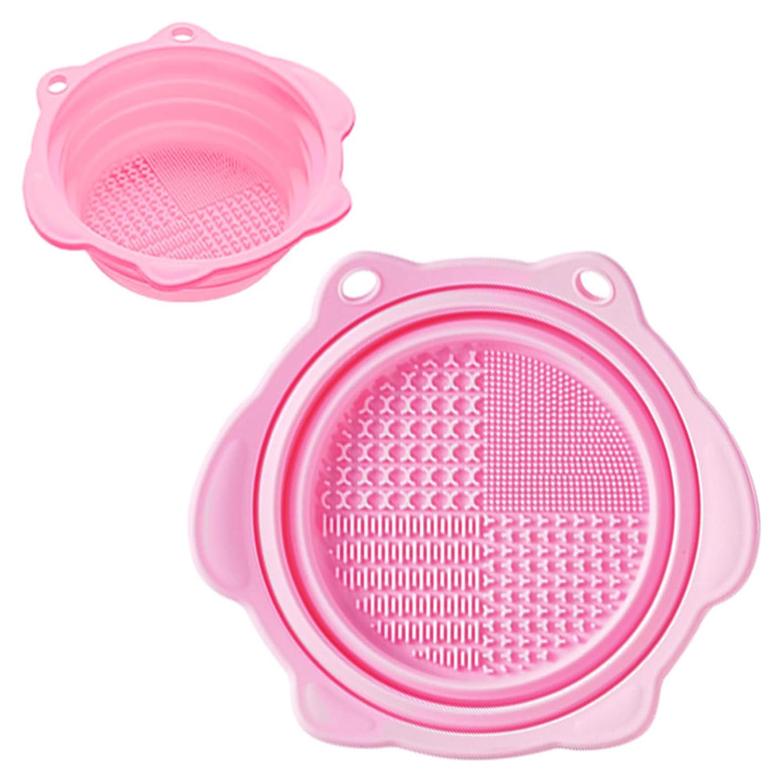 Alfombrilla Limpiadora de Pinceles QidaiaLuck Plegable Rosa