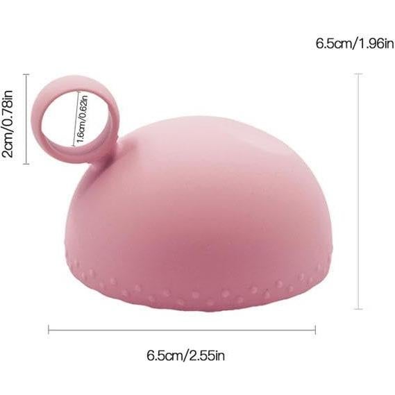 Tazón de Limpieza de Brochas de Maquillaje Plegable Rosa