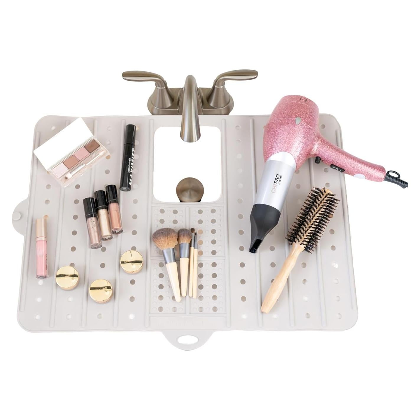 Alfombrilla de Fregadero Plegable Landora & Leaf Gris 44cm