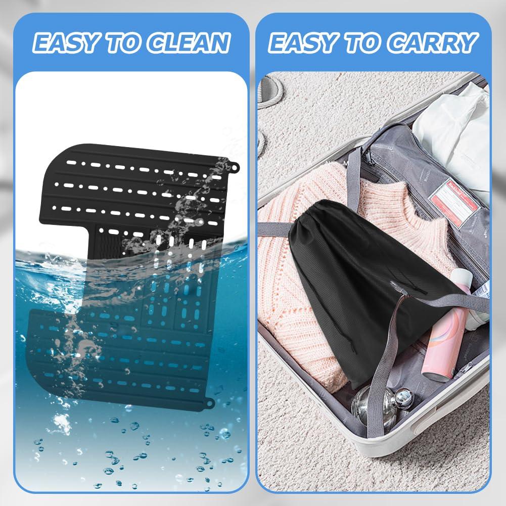 Cubierta de lavabo de silicona Kryslanix 55.88x43.18cm negra