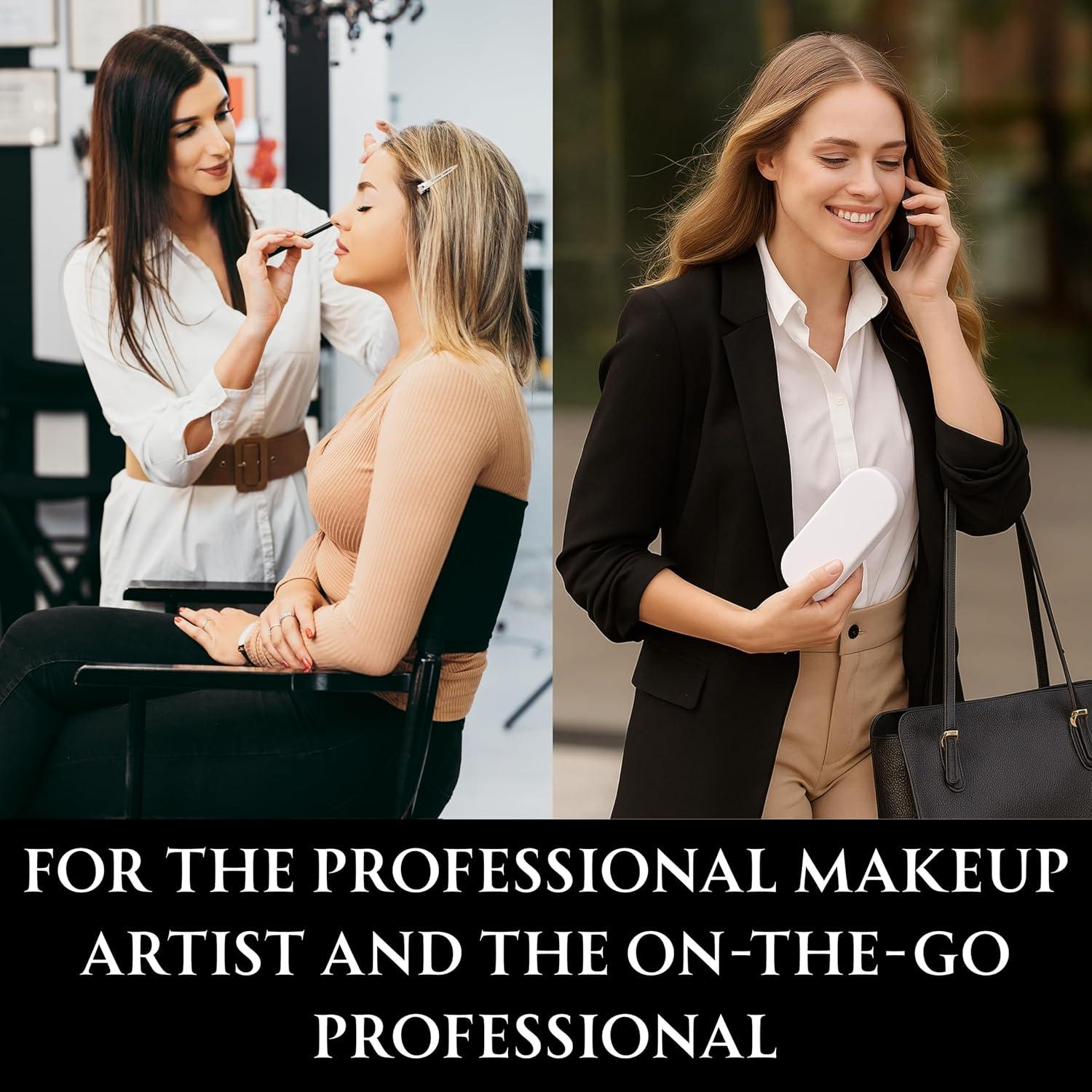 Alfombrilla de limpieza de brochas 2 ORCHIDS con soporte blanco