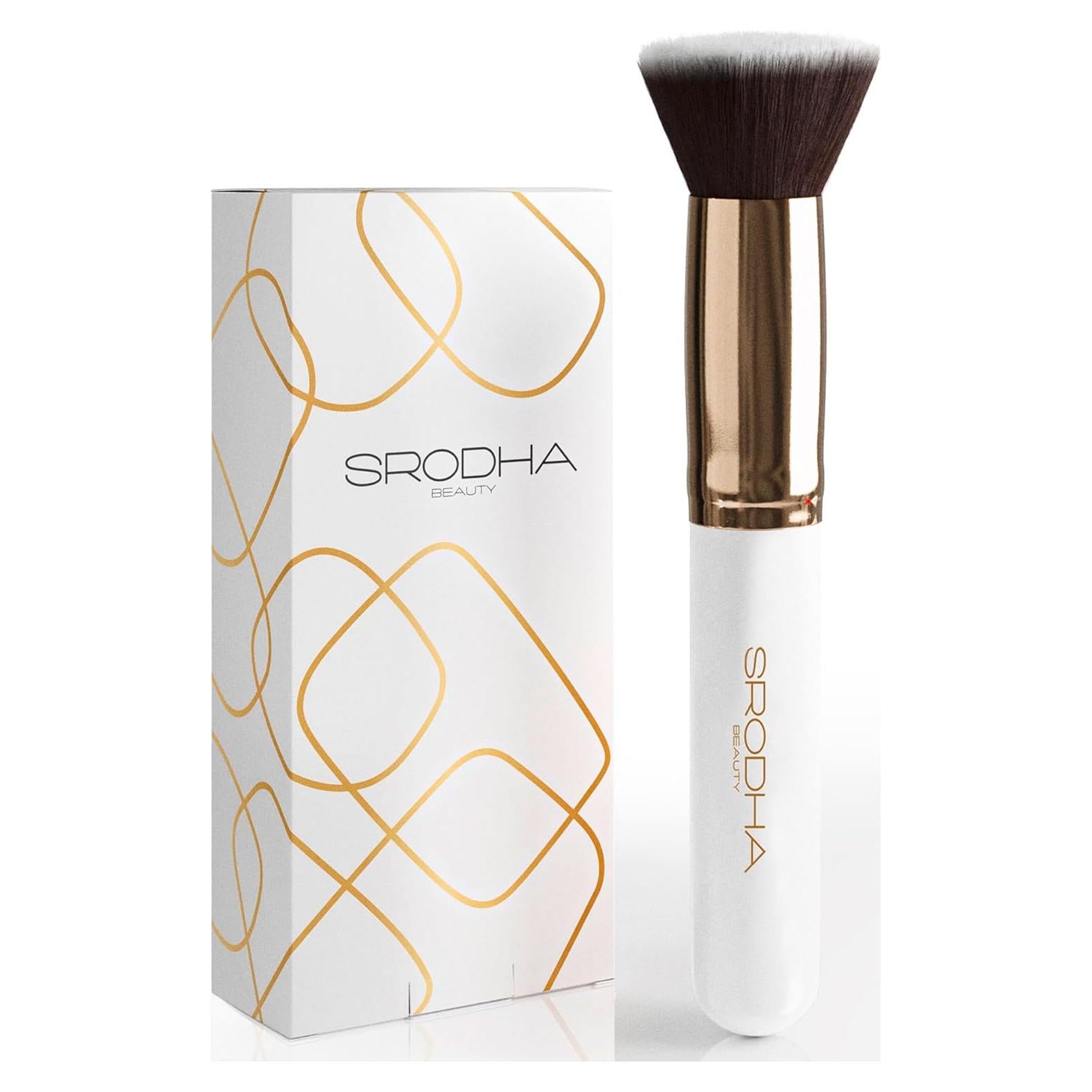 Juego de Brochas de Maquillaje Srodha - 3 Piezas Blanco