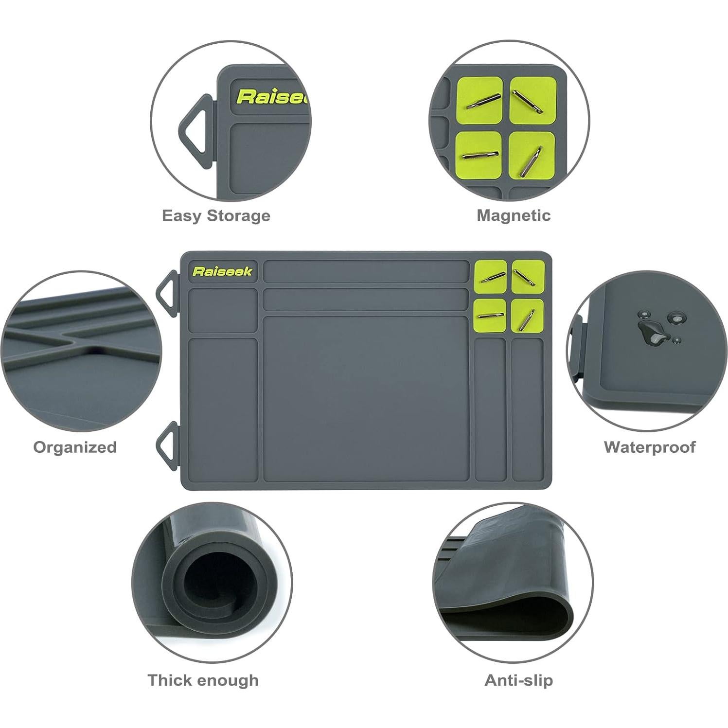 Mat de Limpieza Raiseek 40.6 x 24.9 cm Antideslizante