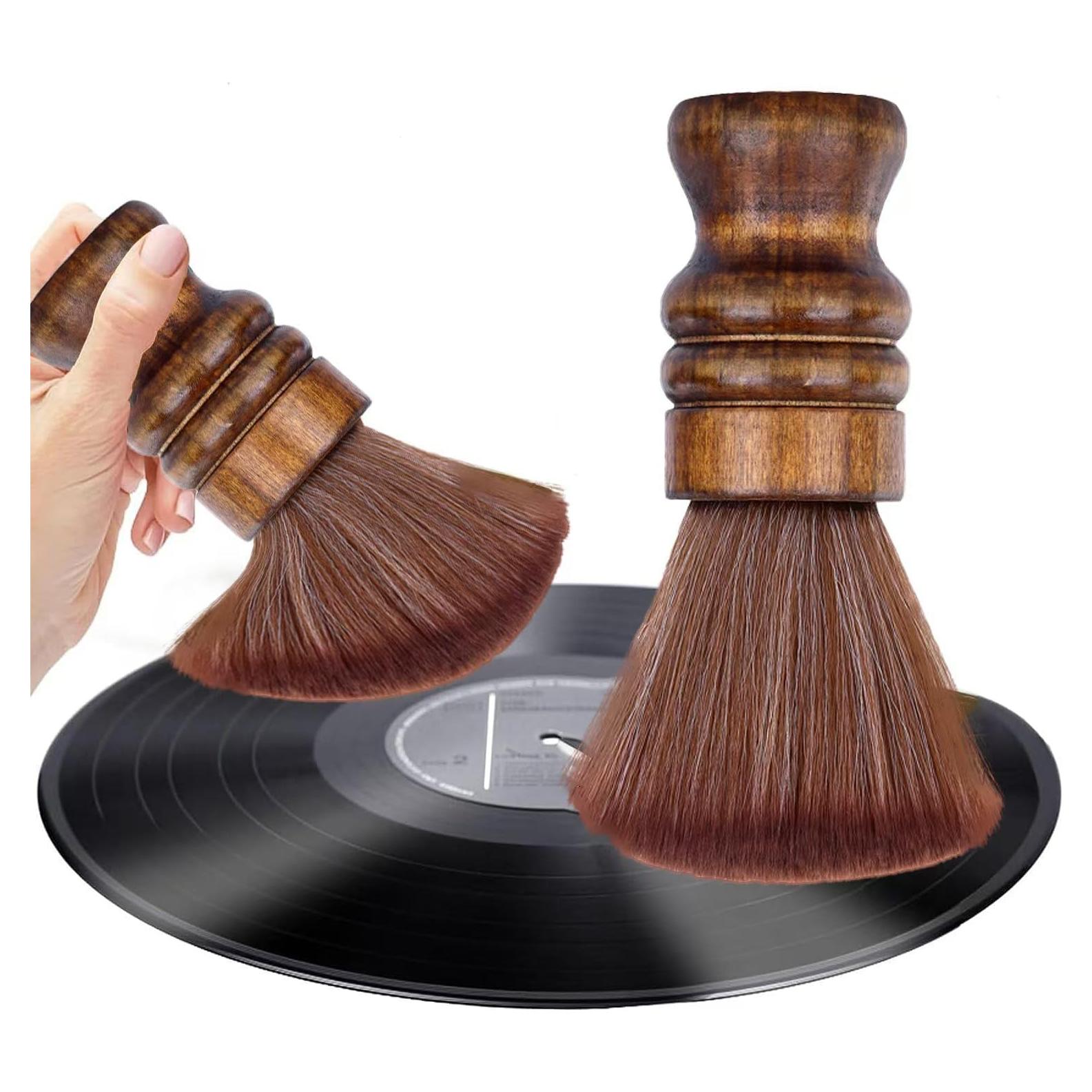 Cepillo Limpiador de Discos de Vinilo YuXiunanLu Madera Suave