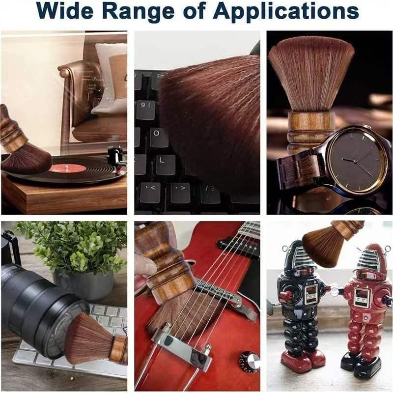 Cepillo Limpiador de Discos de Vinilo YuXiunanLu Madera Suave