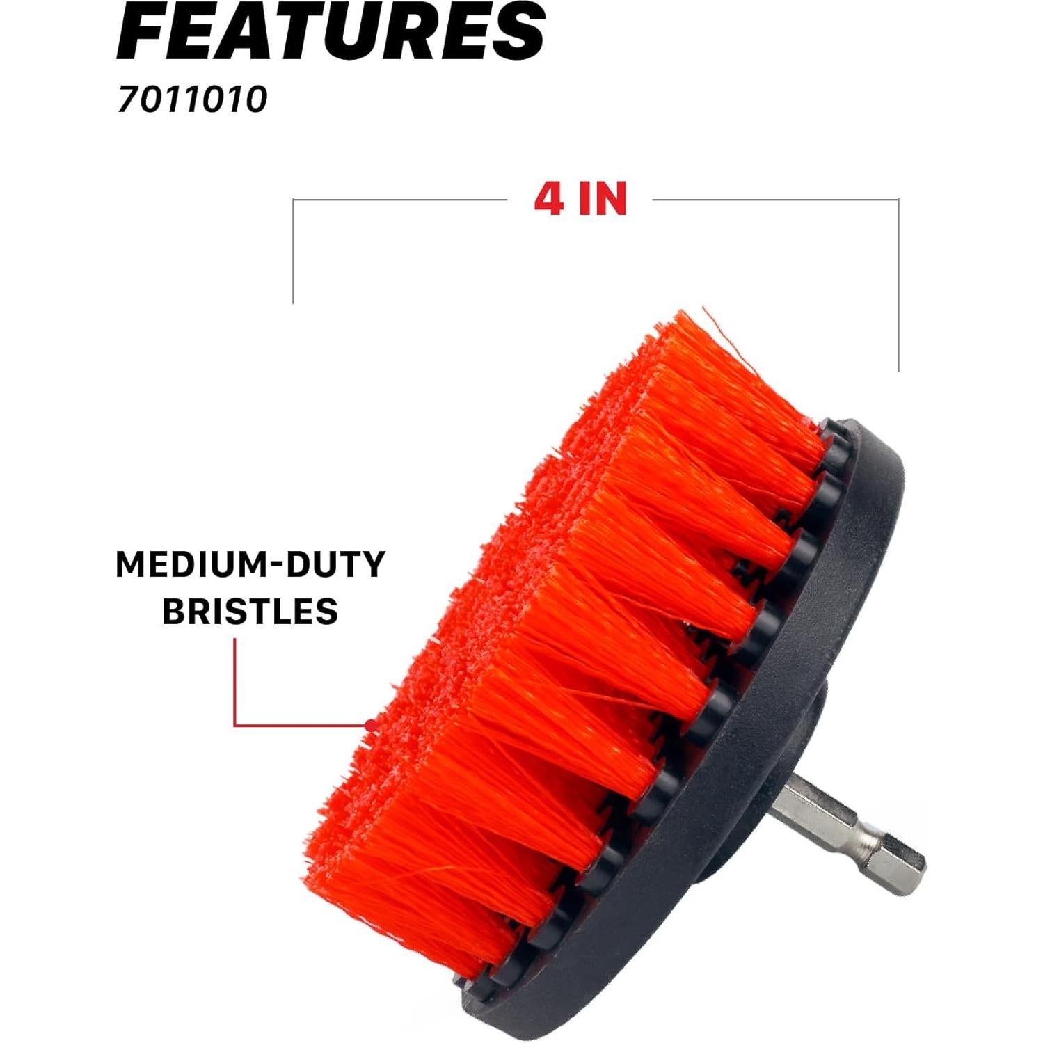 Cepillo de Taladro Maxshine M8 10 cm para Tapicería y Alfombra