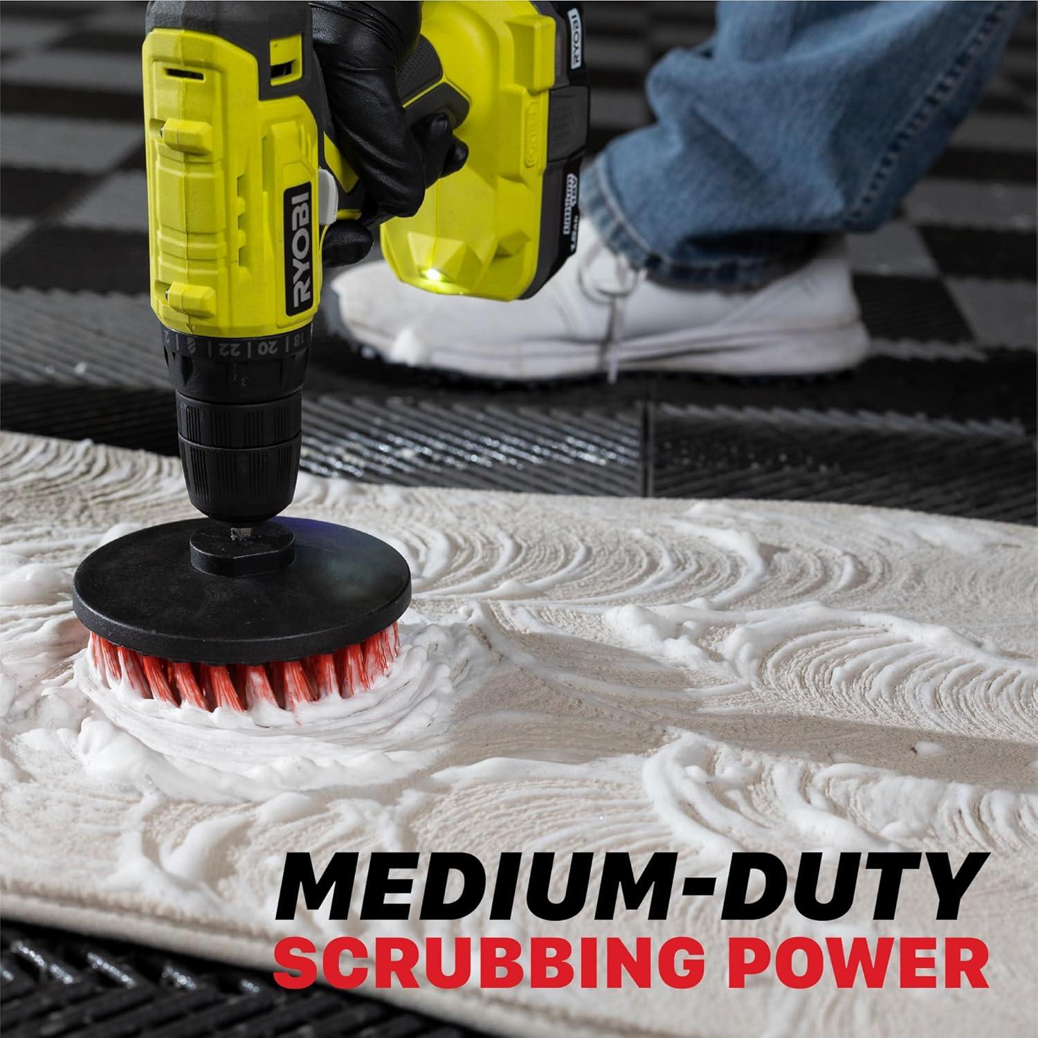 Cepillo de Taladro Maxshine M8 10 cm para Tapicería y Alfombra