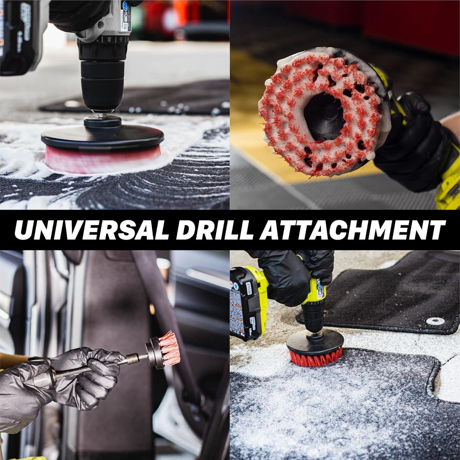 Cepillo de Taladro Maxshine M8 10 cm para Tapicería y Alfombra