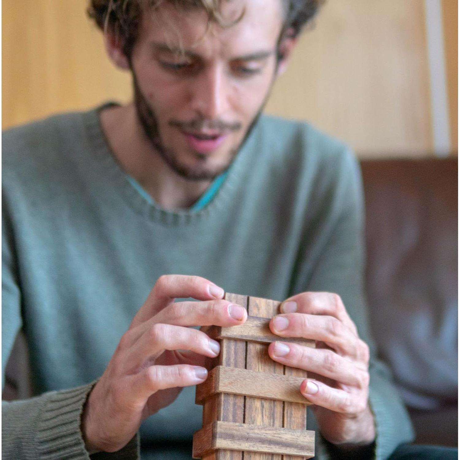 Caja de Rompecabezas Secreta BSIRI - Madera con Compartimentos