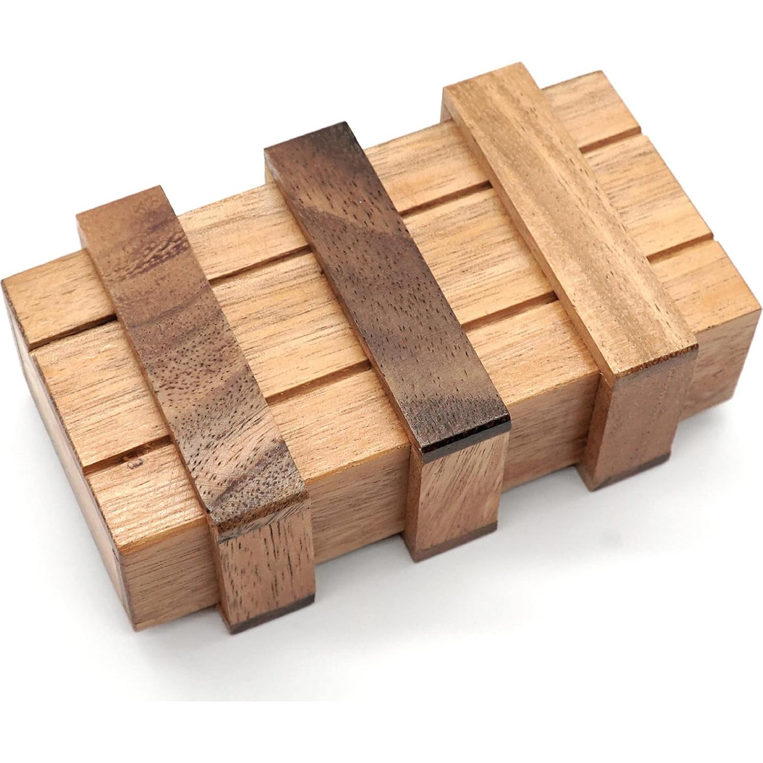 Caja de Rompecabezas Secreta BSIRI - Madera con Compartimentos