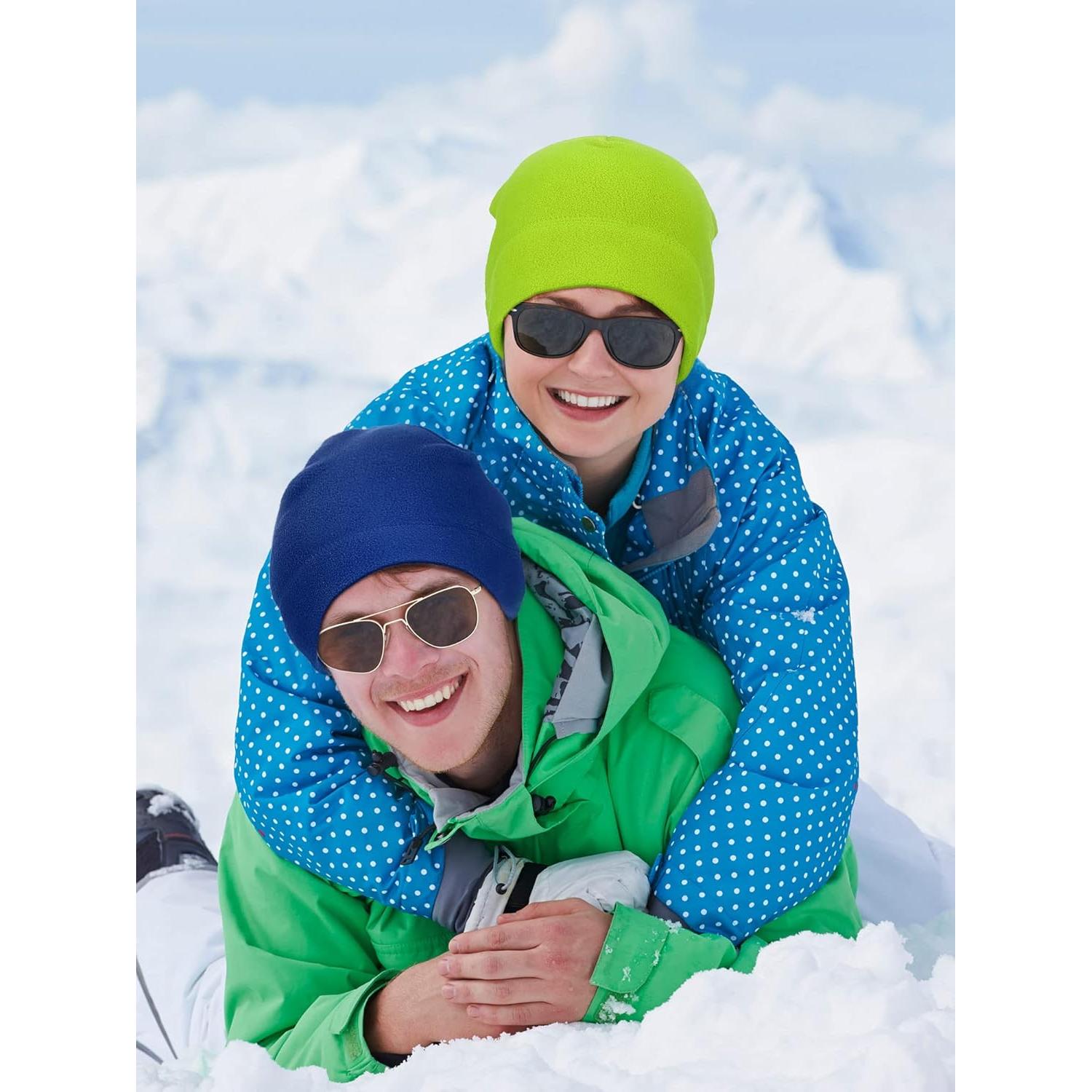 Gorras de Esqueleto SATINIOR 6 Piezas Forro Polar Invierno