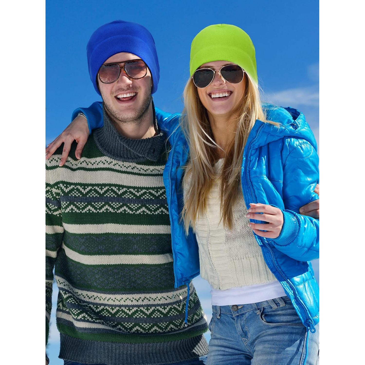 Gorras de Esqueleto SATINIOR 6 Piezas Forro Polar Invierno