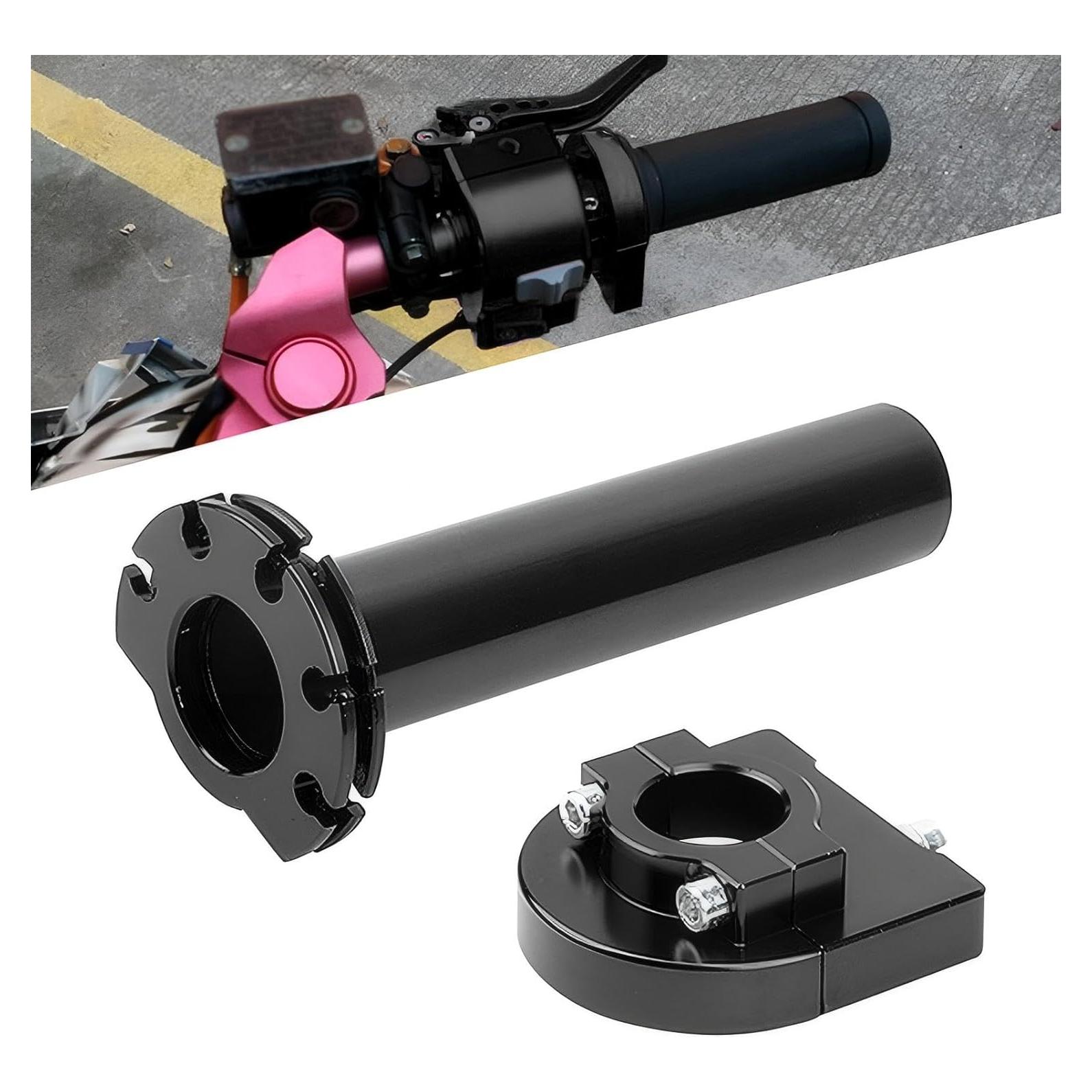 Agarre de Acelerador Motocicleta Nowkont 22 mm CNC Negro