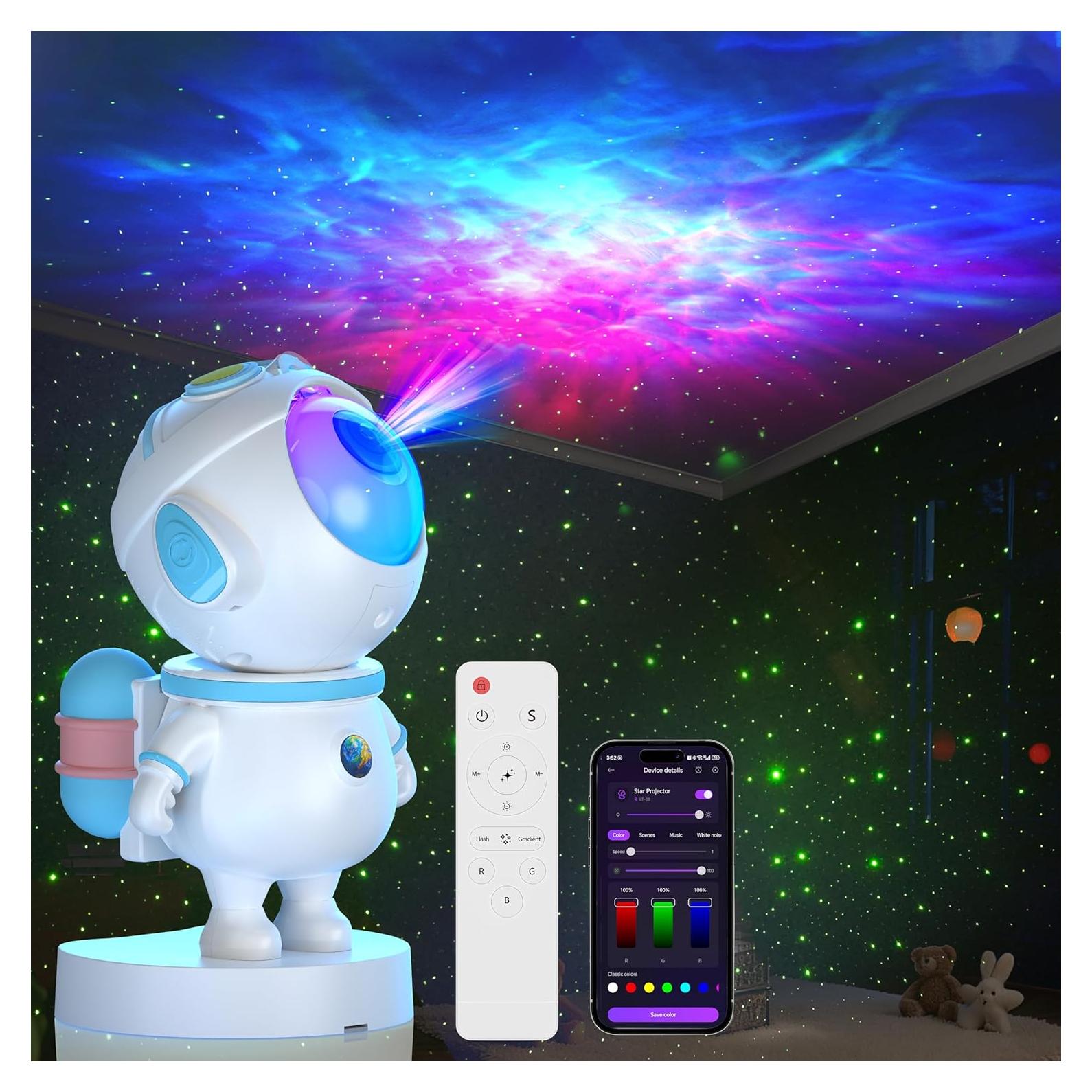 Proyector de Estrellas TANTUU Astronauta LED 9.9cm Azul