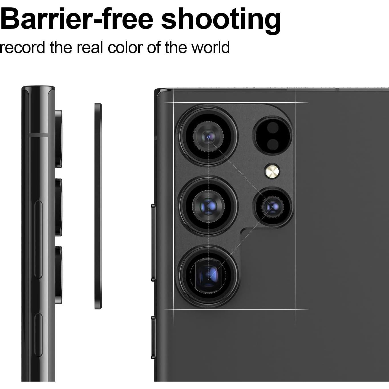 Protector de Lente de Cámara Kismer para Samsung S23 Ultra - 2 Piezas