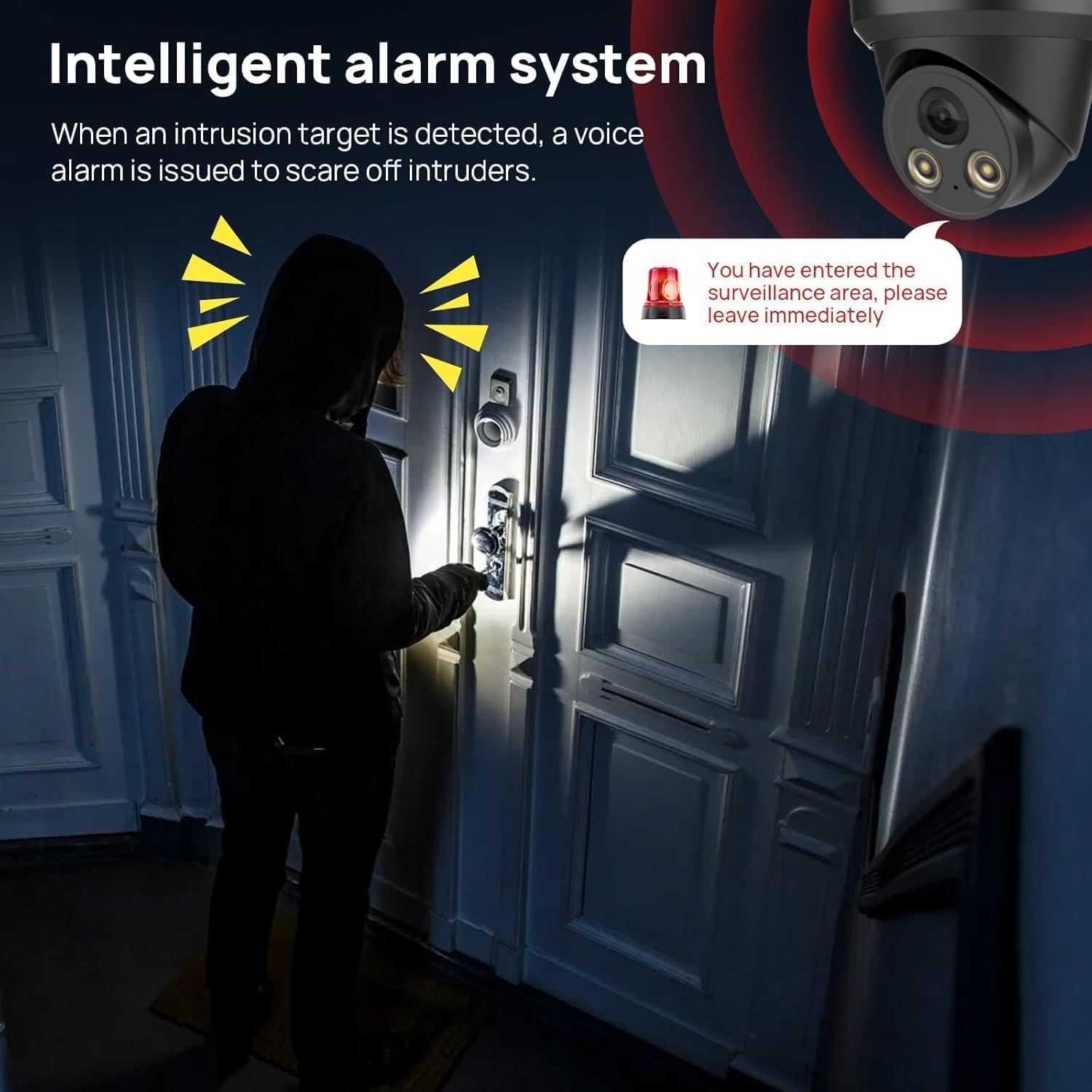 Cámara IP Turret Panoeagle 5MP Full Color con Micrófono