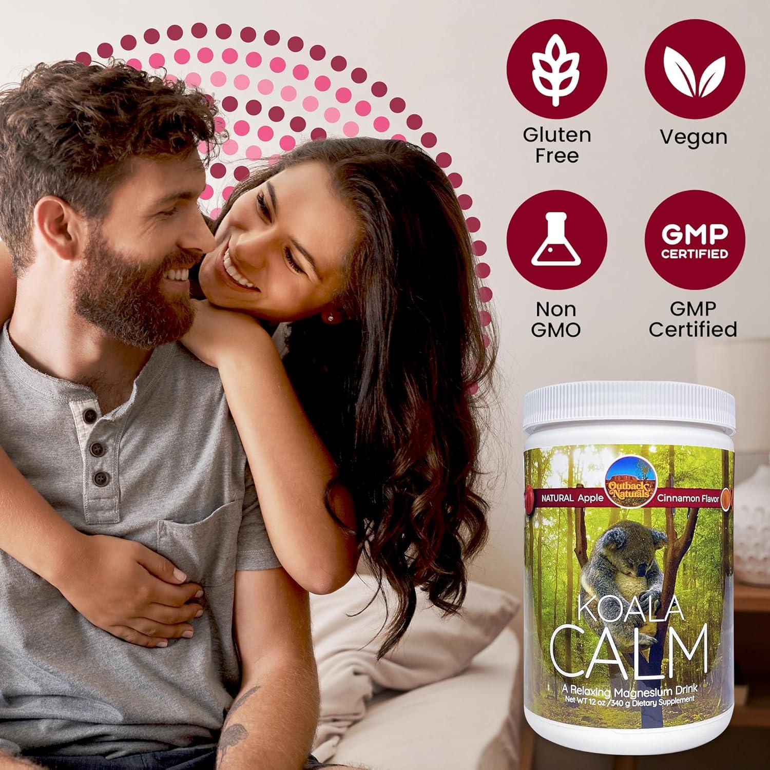 Polvo de Magnesio Calm Koala - 340g Sabor Manzana Canela