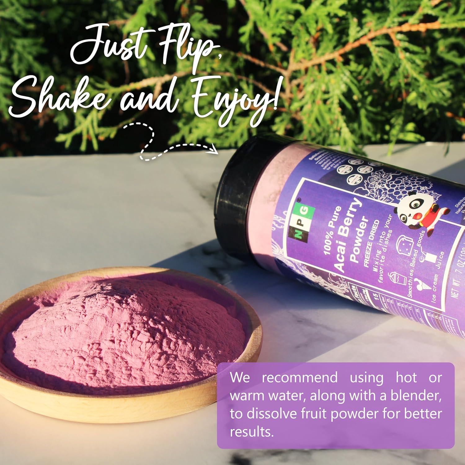 Polvo de Acai Liofilizado Natural Plus Green 198 g - Superalimento