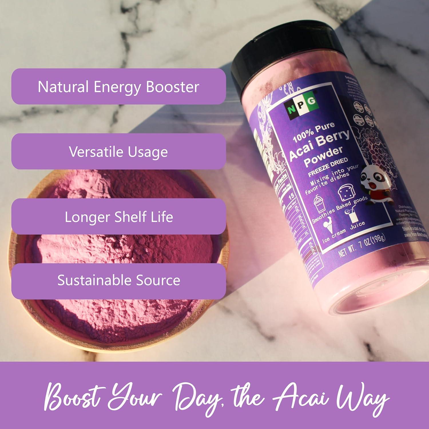 Polvo de Acai Liofilizado Natural Plus Green 198 g - Superalimento