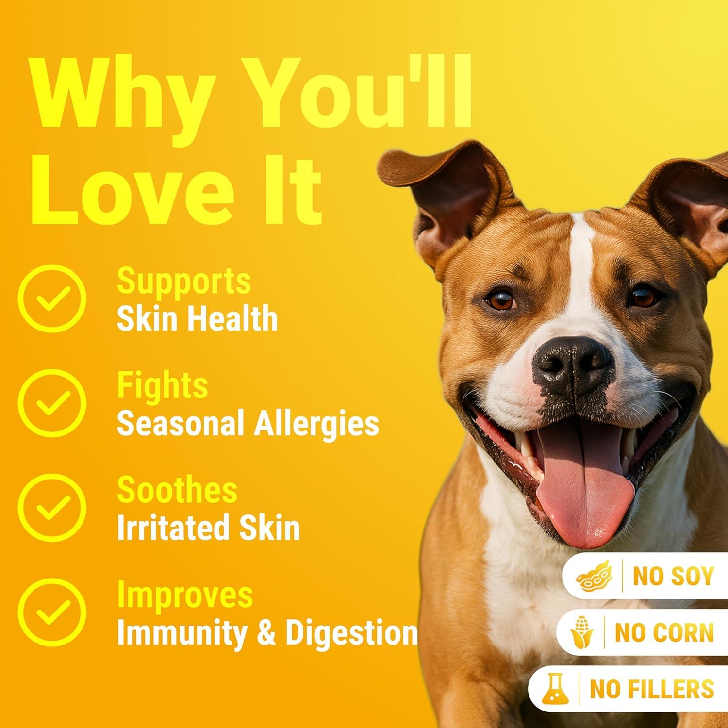 Golosinas para Alergia de Perro WuffWell - 140 Unidades