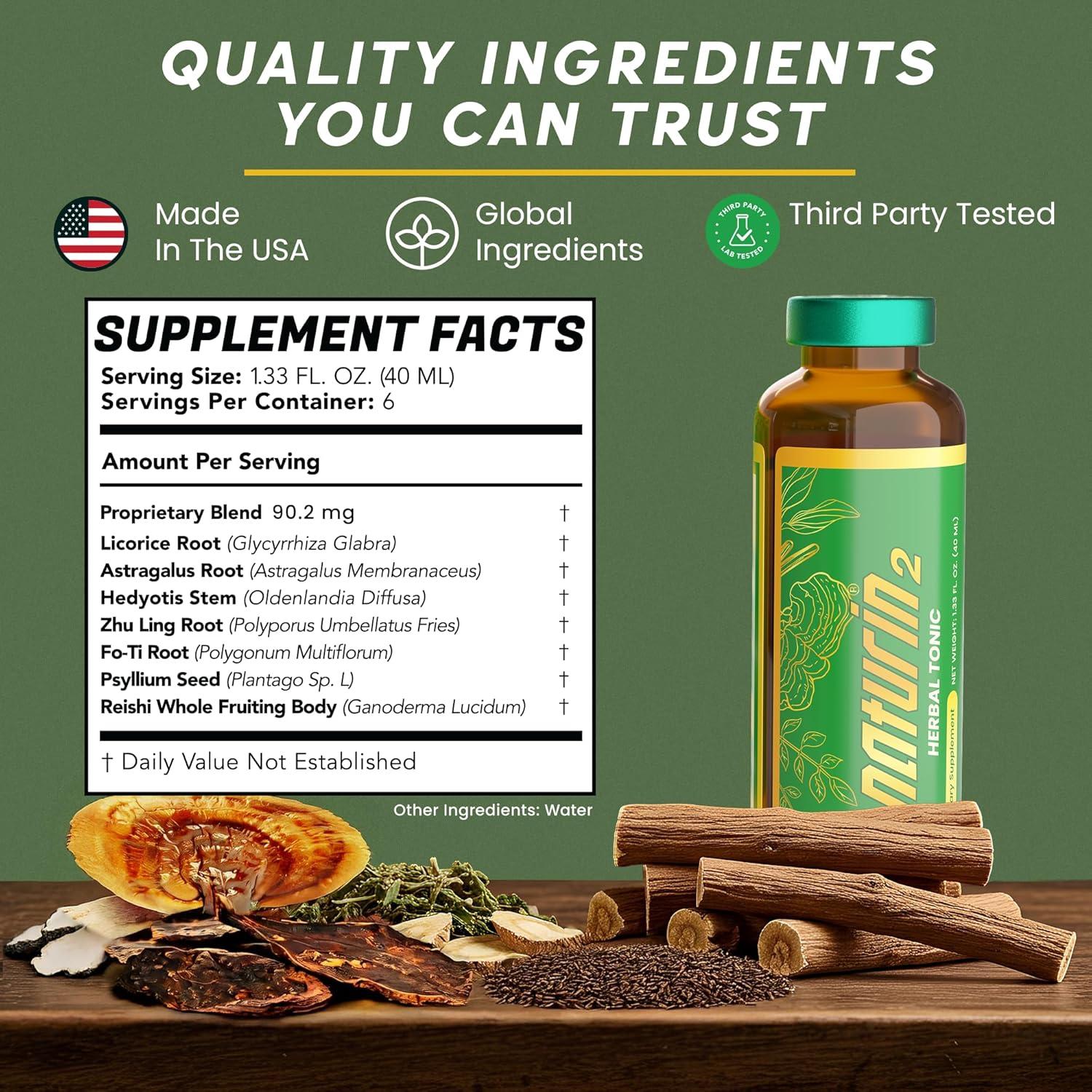 Bebida Inmunológica Herbal Naturin2 - 6 Viales 40ml