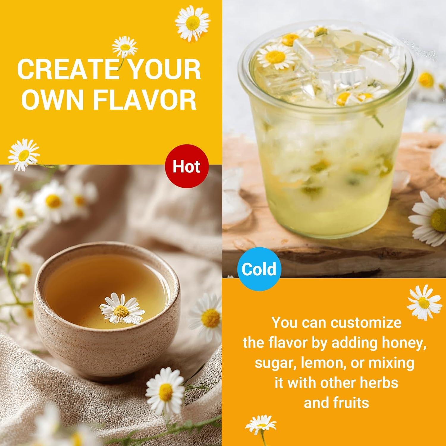 Té de Manzanilla HIIHONE - 50 Bolsitas Sin Azúcar y Cafeína