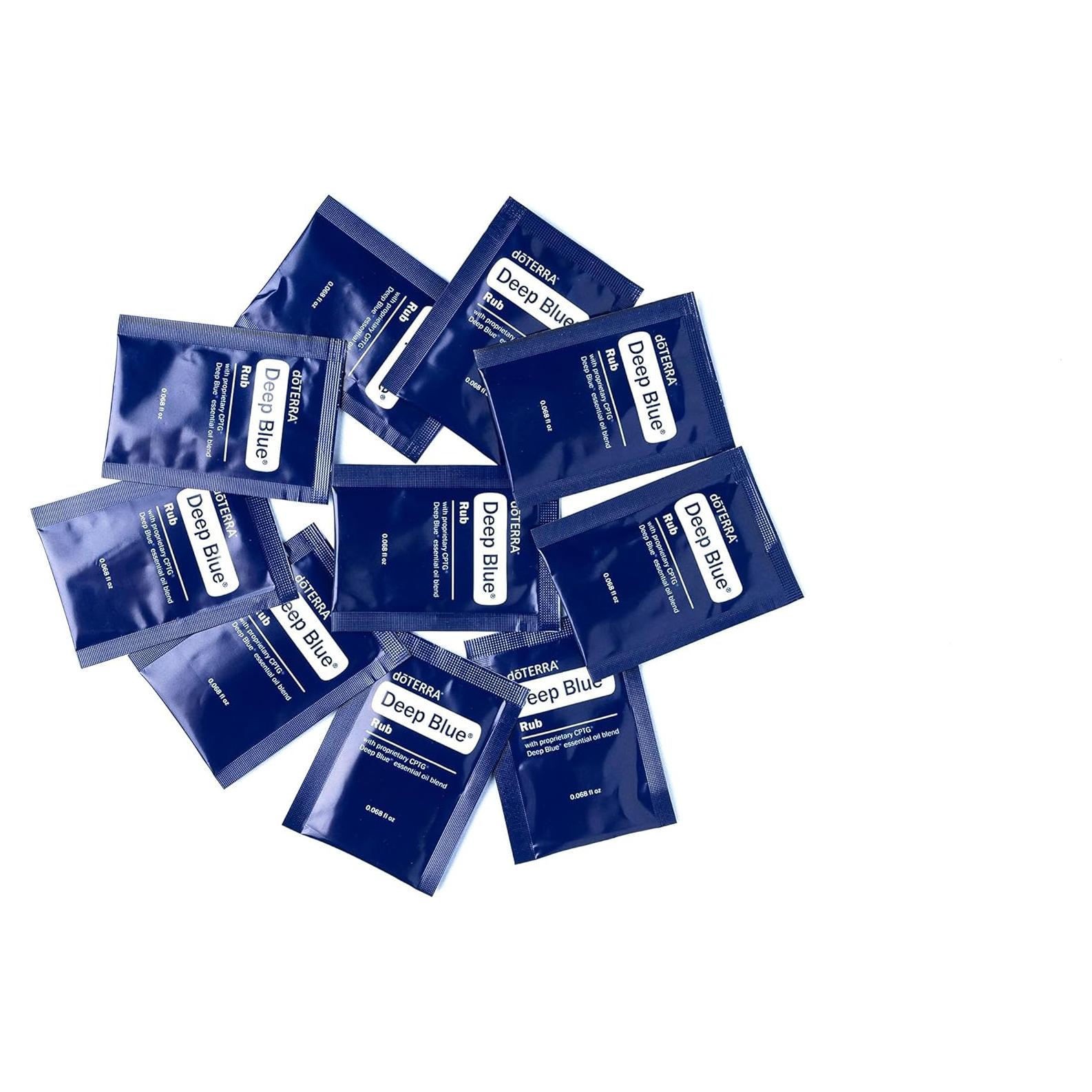 Muestras doTERRA Deep Blue Rub 2 ml - Paquete de 10 unidades