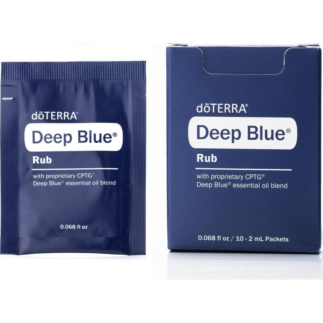 Muestras doTERRA Deep Blue Rub 2 ml - Paquete de 10 unidades