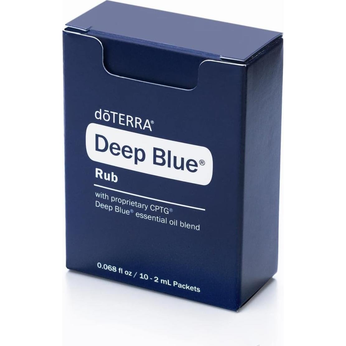 Muestras doTERRA Deep Blue Rub 2 ml - Paquete de 10 unidades