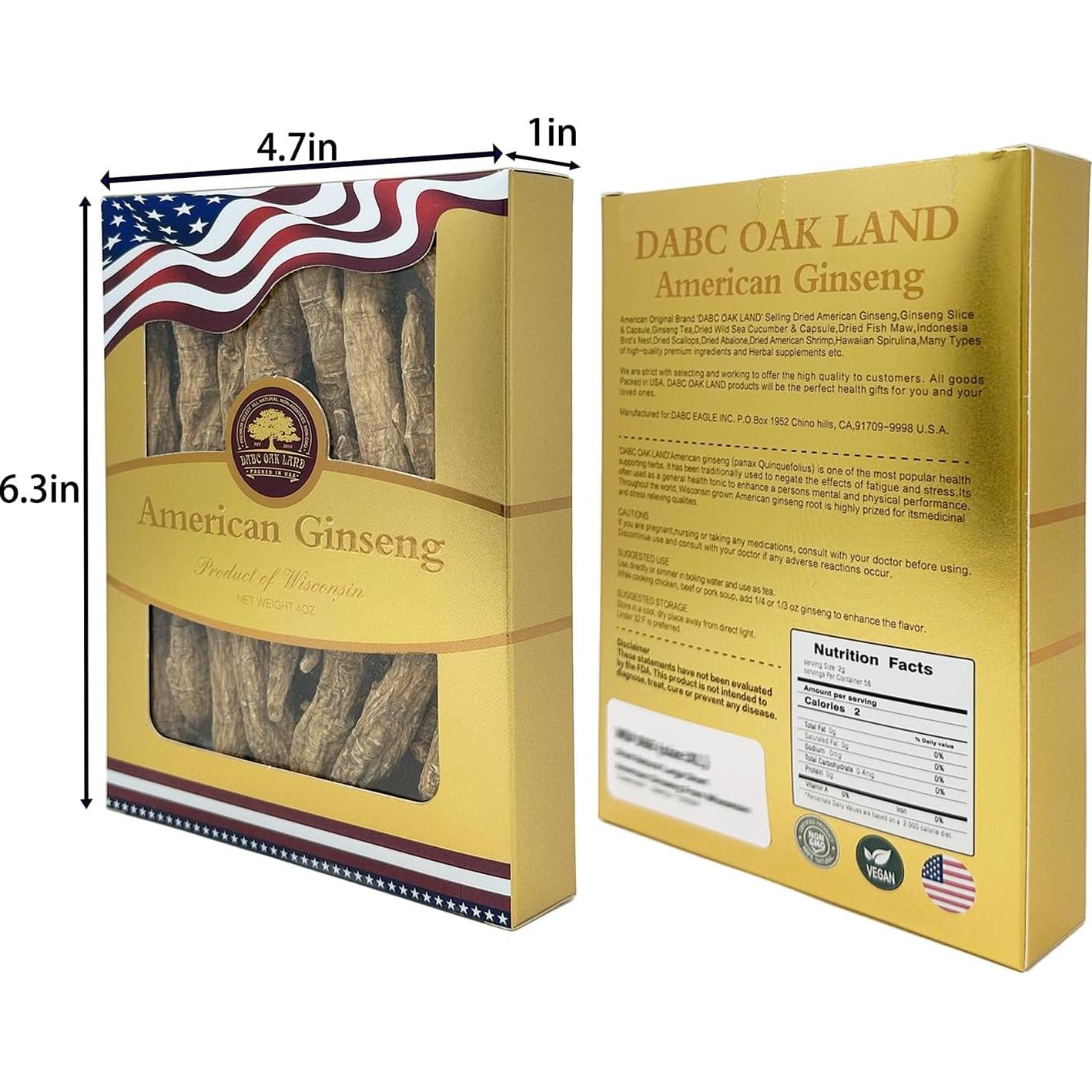 Ginseng Americano Seco 113.4g - DOL - Caja de 4 Unidades