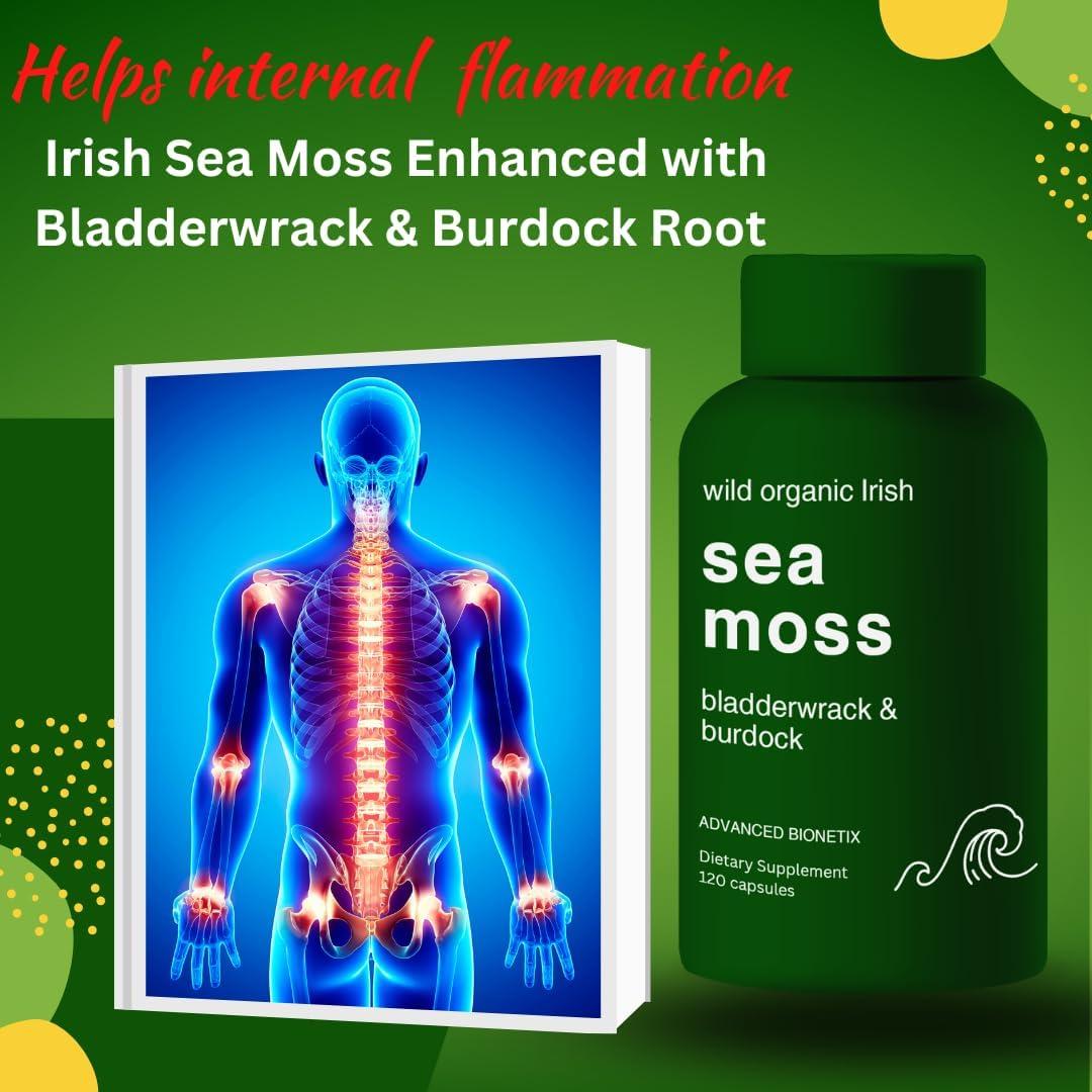 Cápsulas de Musgo Marino Irlandés Orgánico Advanced Bionetix 120