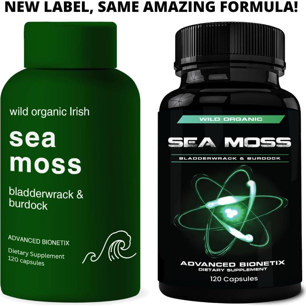 Cápsulas de Musgo Marino Irlandés Orgánico Advanced Bionetix 120