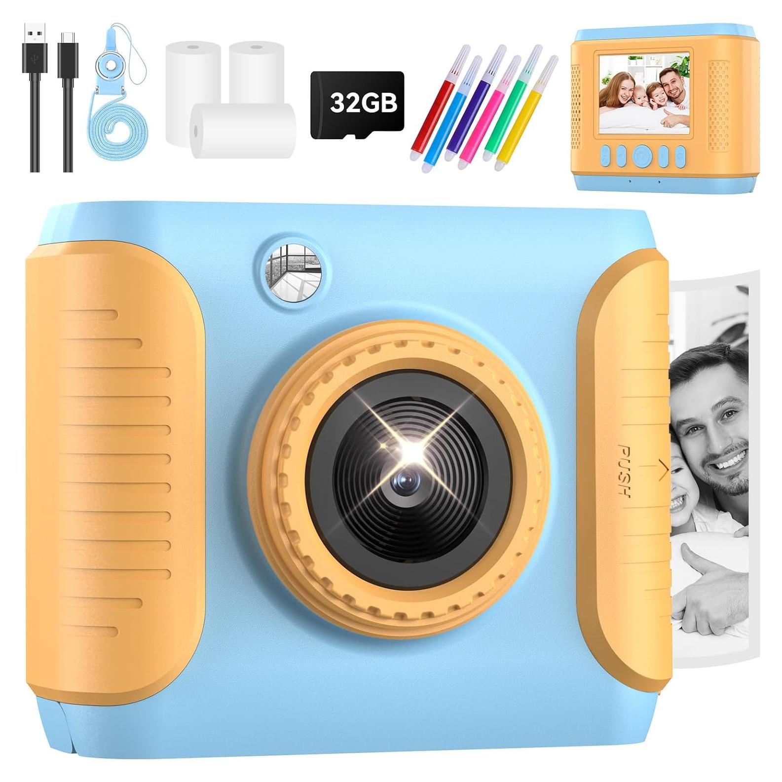 Cámara Instantánea Infantil GigaMinds C33 2.4" Azul