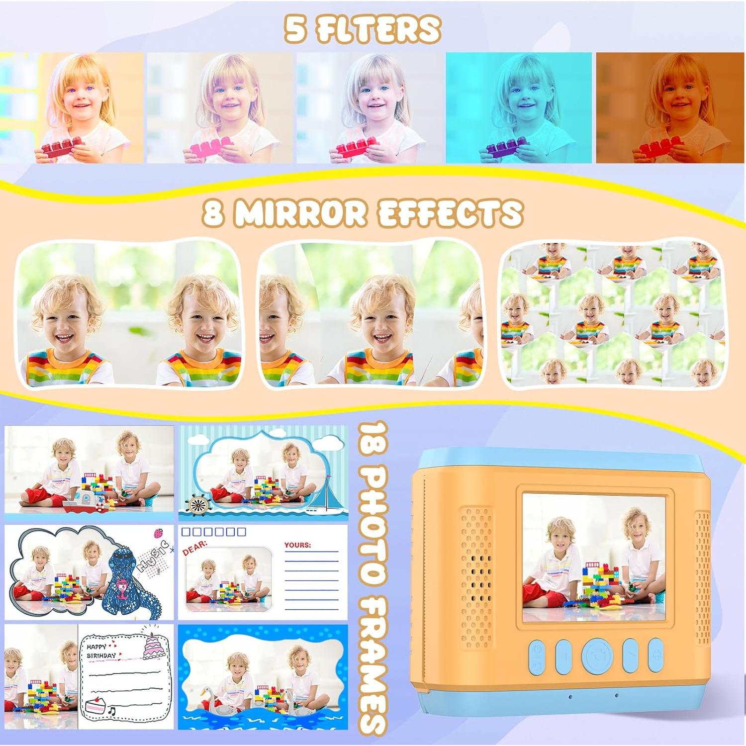 Cámara Instantánea Infantil GigaMinds C33 2.4" Azul