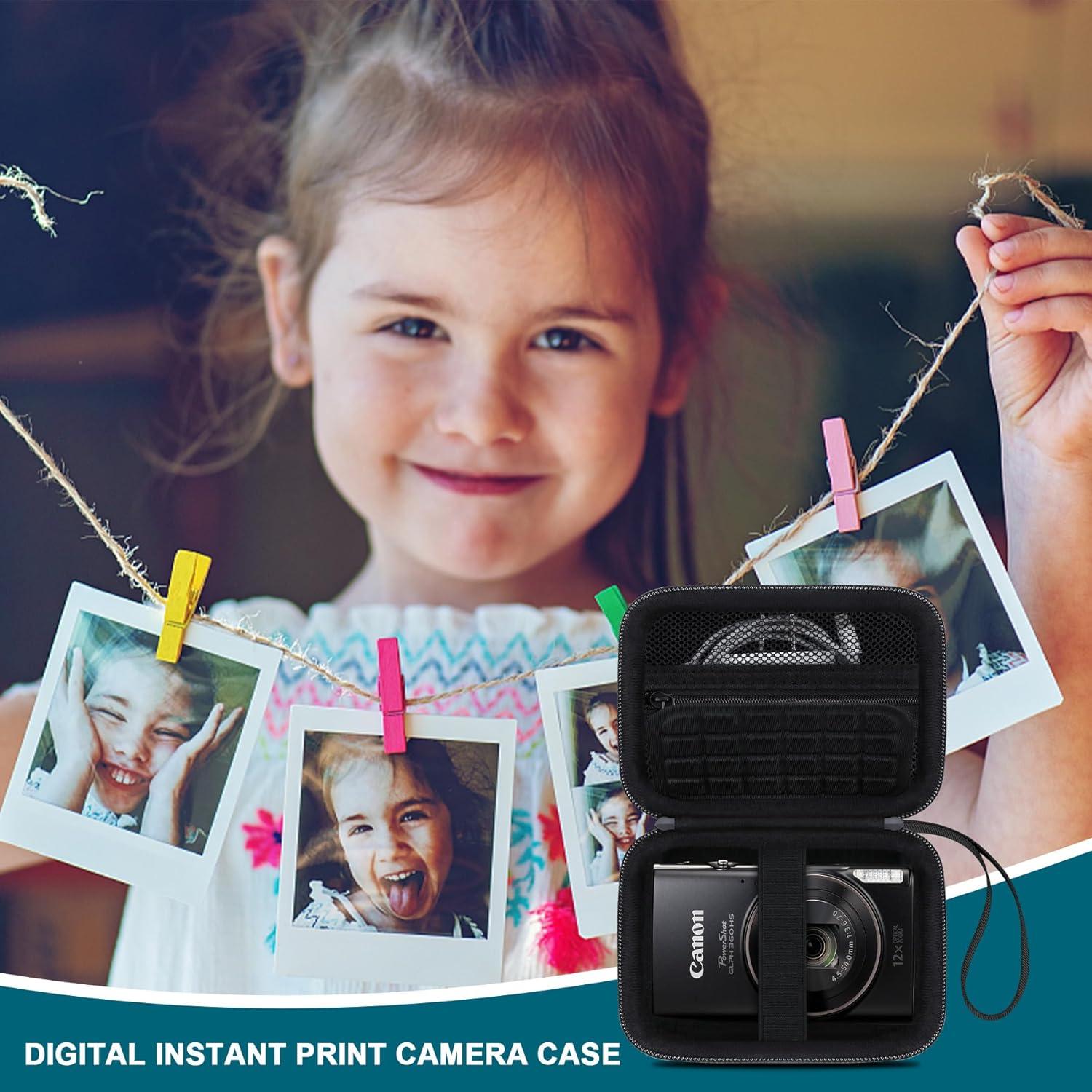 Funda Canboc para Cámara Canon PowerShot ELPH 360 Negra