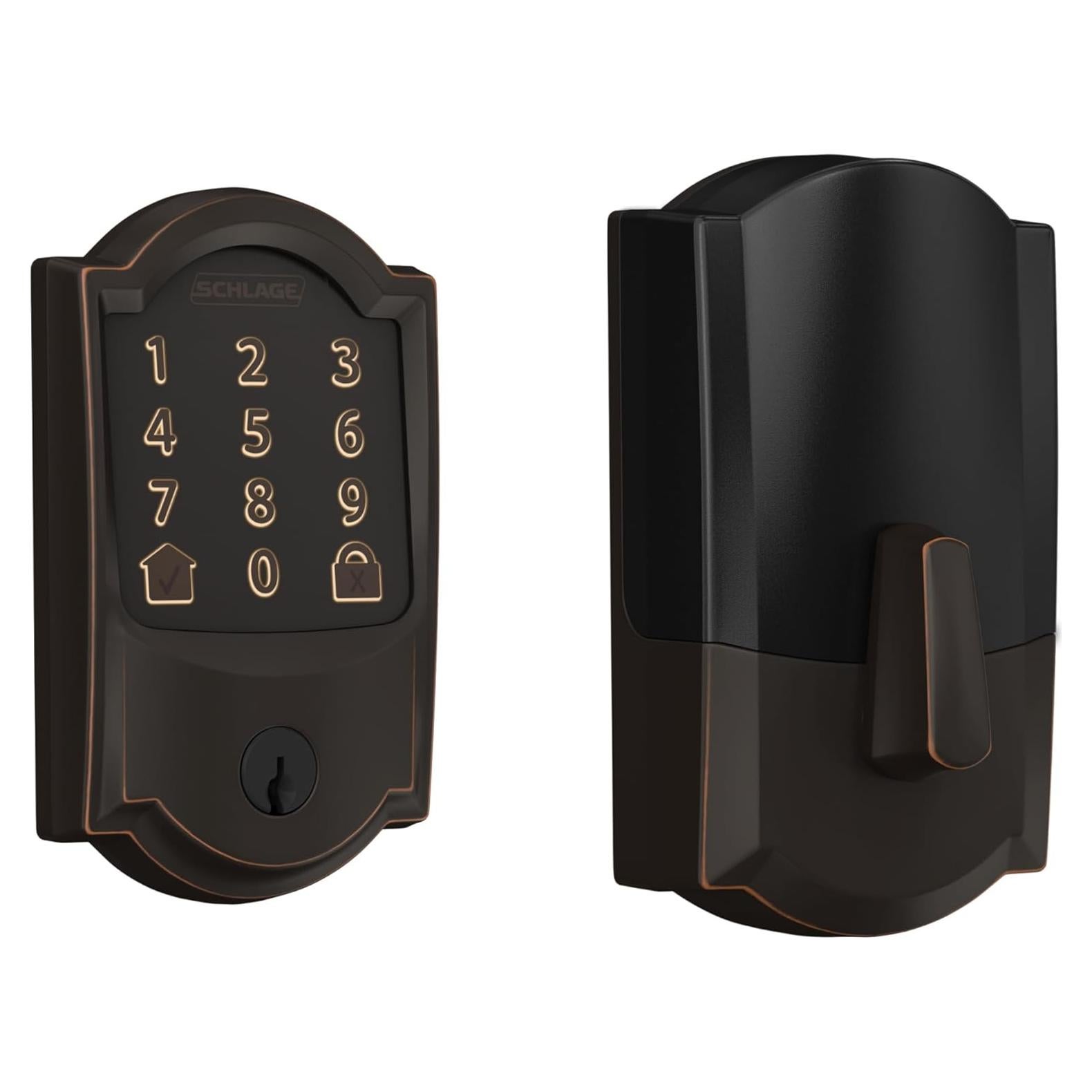 Cerrojo Inteligente Schlage Encode WiFi Camelot Bronce