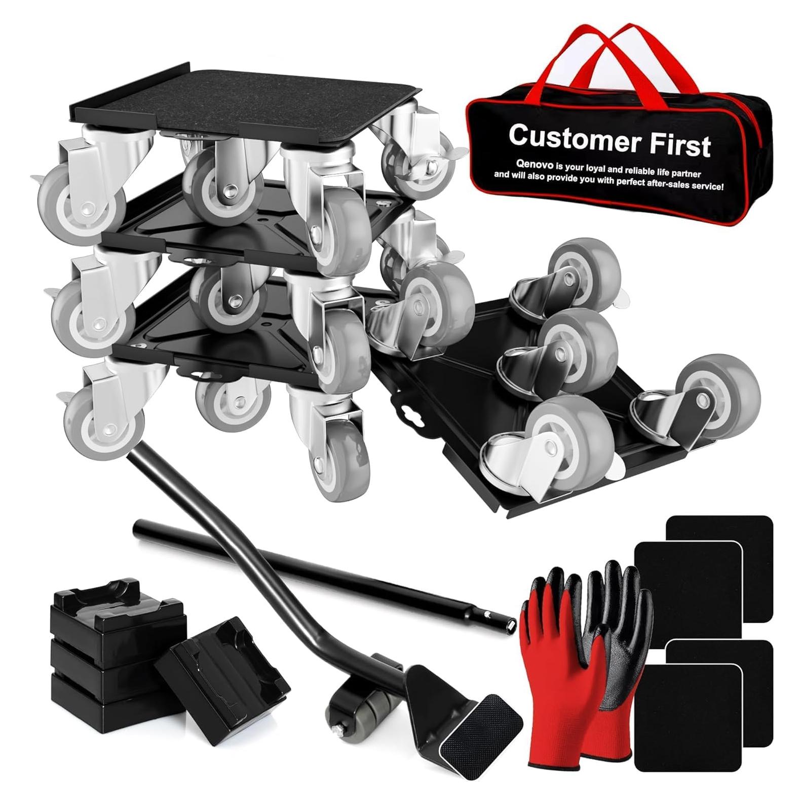 Juego de Carretillas para Muebles Qenovo 5 Ruedas 453.6 kg