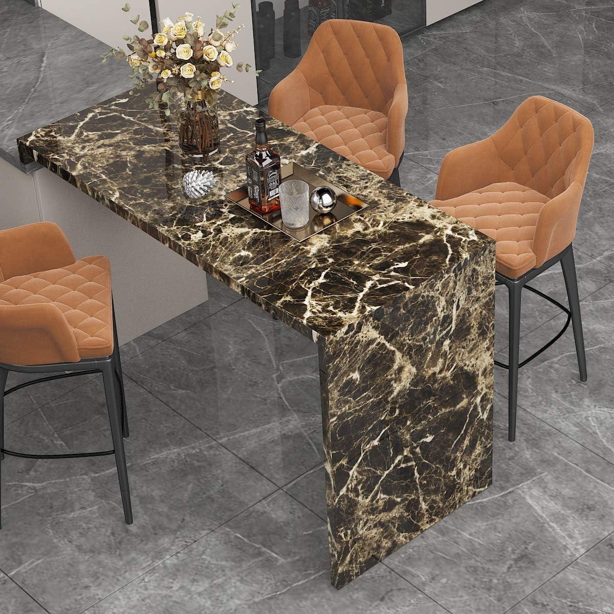 Papel Contacto de Mármol Marrón Burgeliy 15.7x3.0m Impermeable