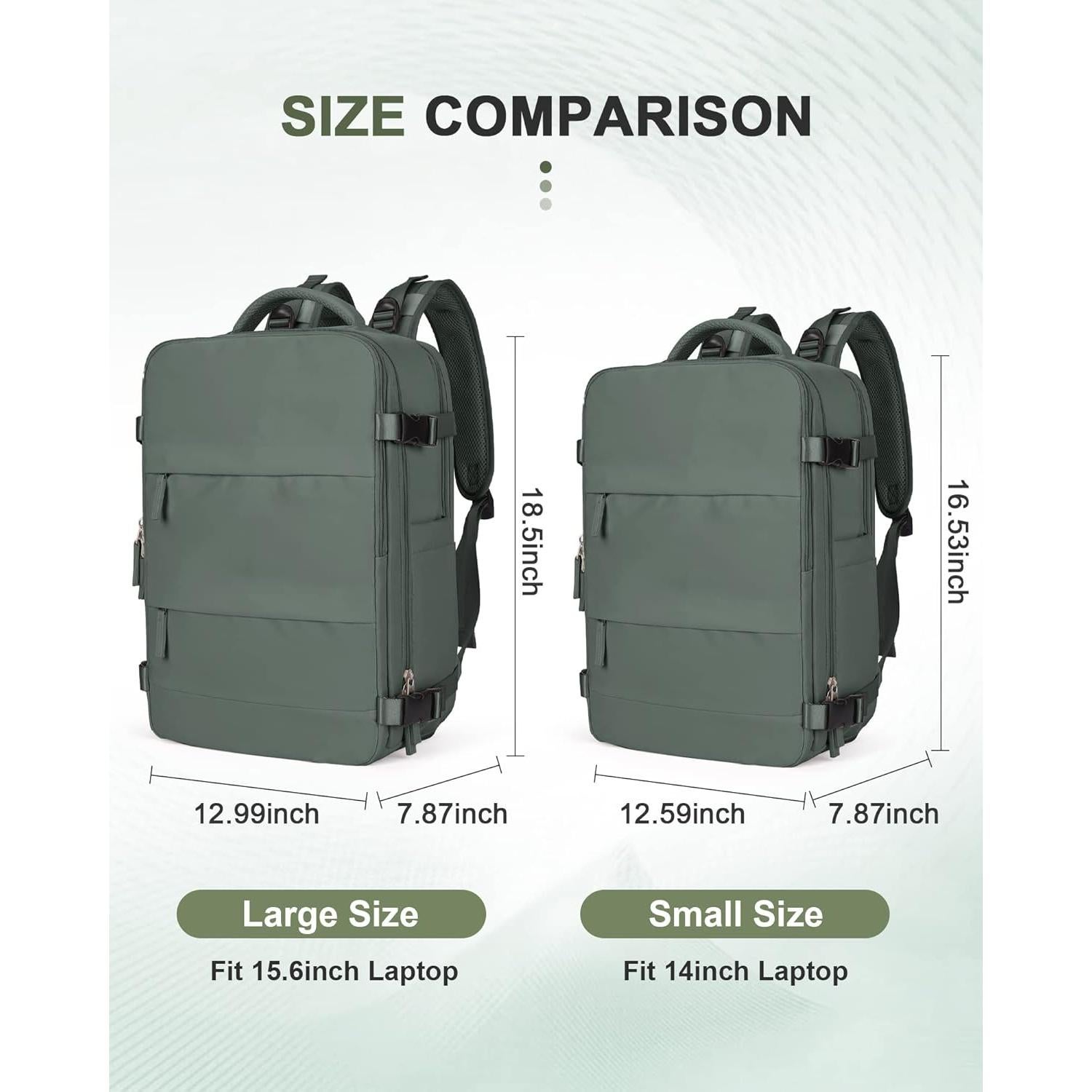 Mochila de Viaje Unisex Impermeable para Laptop 42x32x20cm