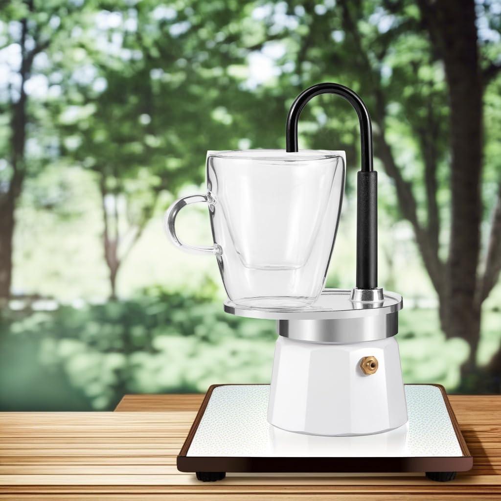 Cafetera Moka MVPLUE Mini Express + Taza Doble Pared 3oz