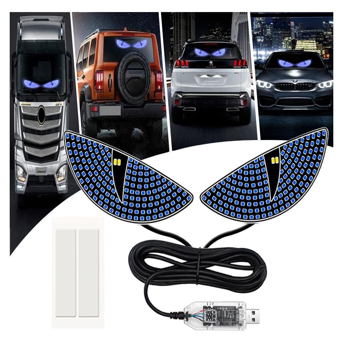 Luz LED Ojos de Diablo GKKBUFF Azul 12 Modos para Coche