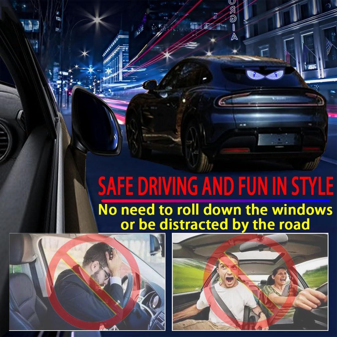 Luz LED Ojos de Diablo GKKBUFF Azul 12 Modos para Coche