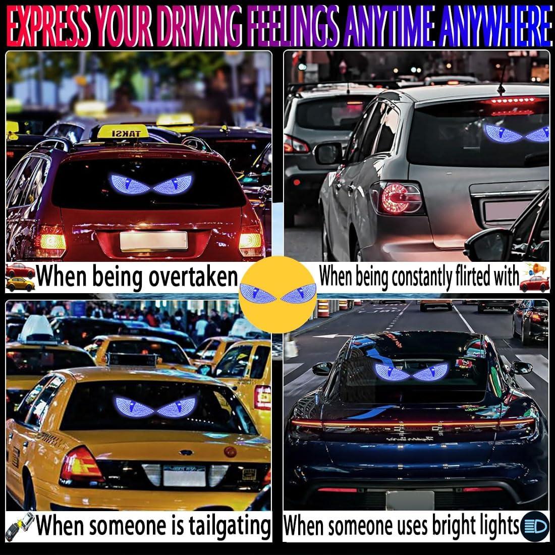 Luz LED Ojos de Diablo GKKBUFF Azul 12 Modos para Coche