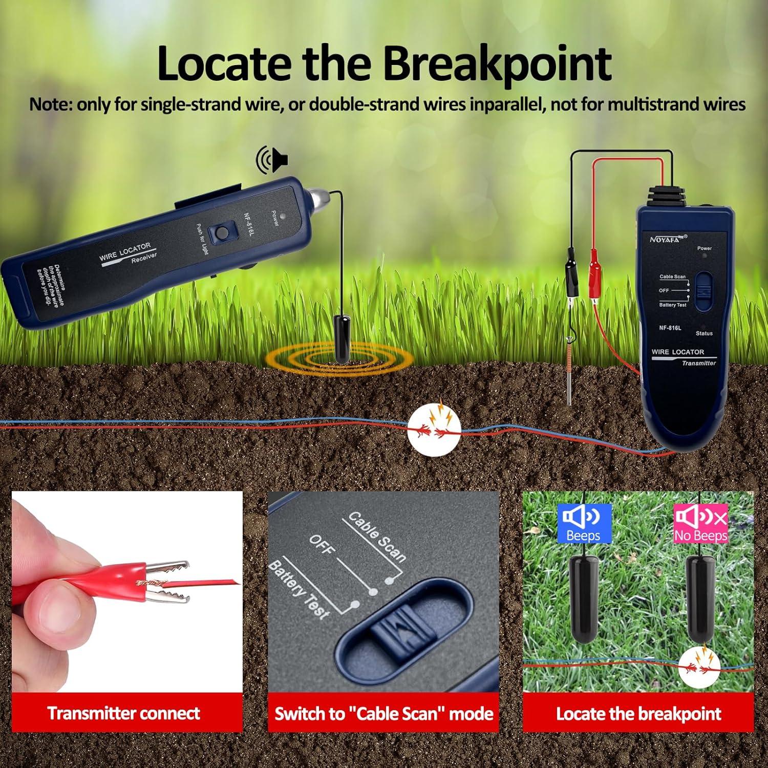 Localizador de Cables Subterráneos Rocky Mars NF-816L 60.96cm