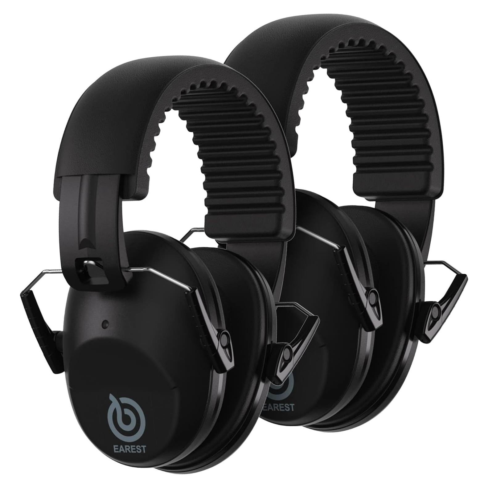 Paquete de 2 Auriculares de Seguridad NRR 20 dB - Azul, Verde, Negro, Rosa