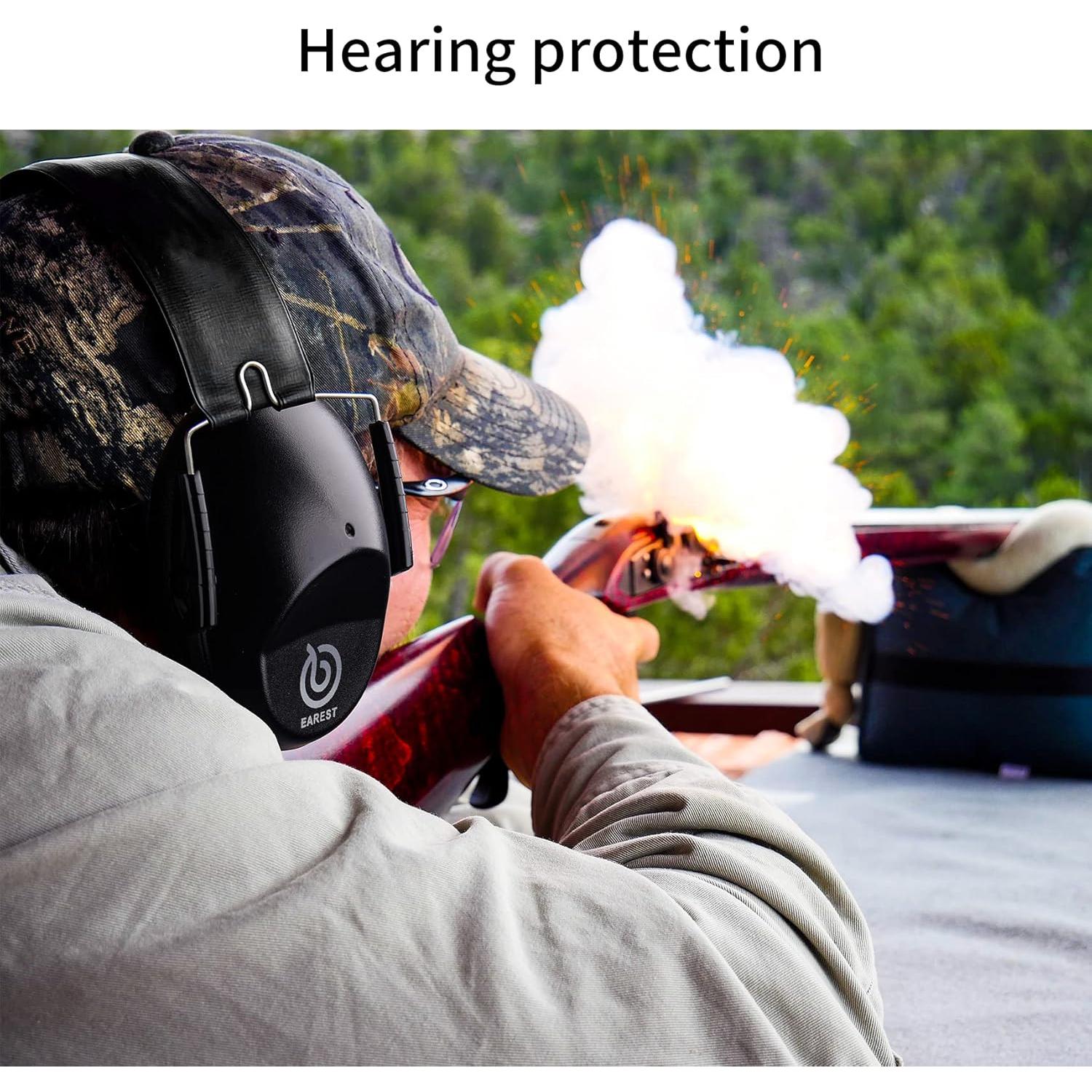 Paquete de 2 Auriculares de Seguridad NRR 20 dB - Azul, Verde, Negro, Rosa