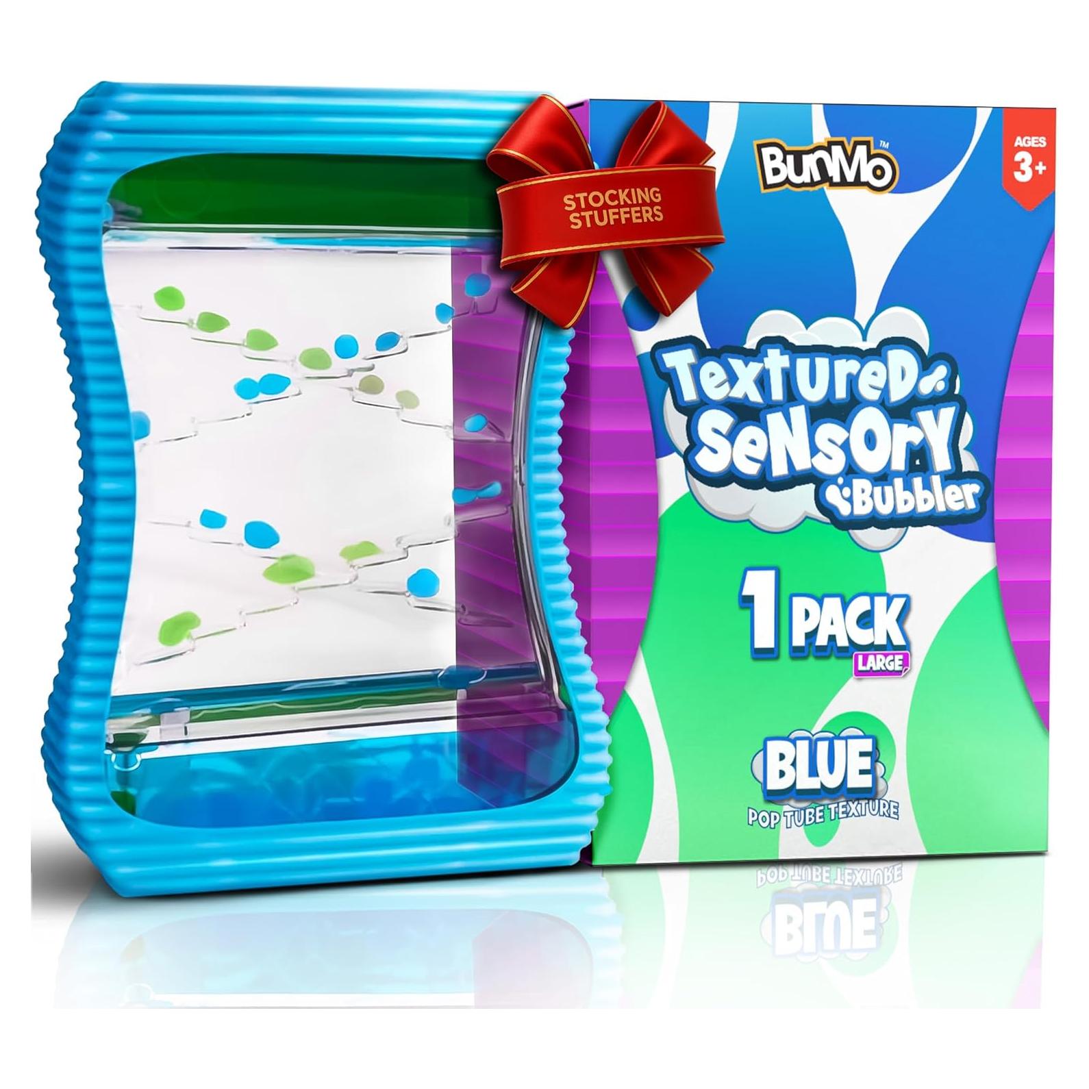 BunMo Burbujero de Movimiento Líquido Grande Azul - Juguete Sensorial