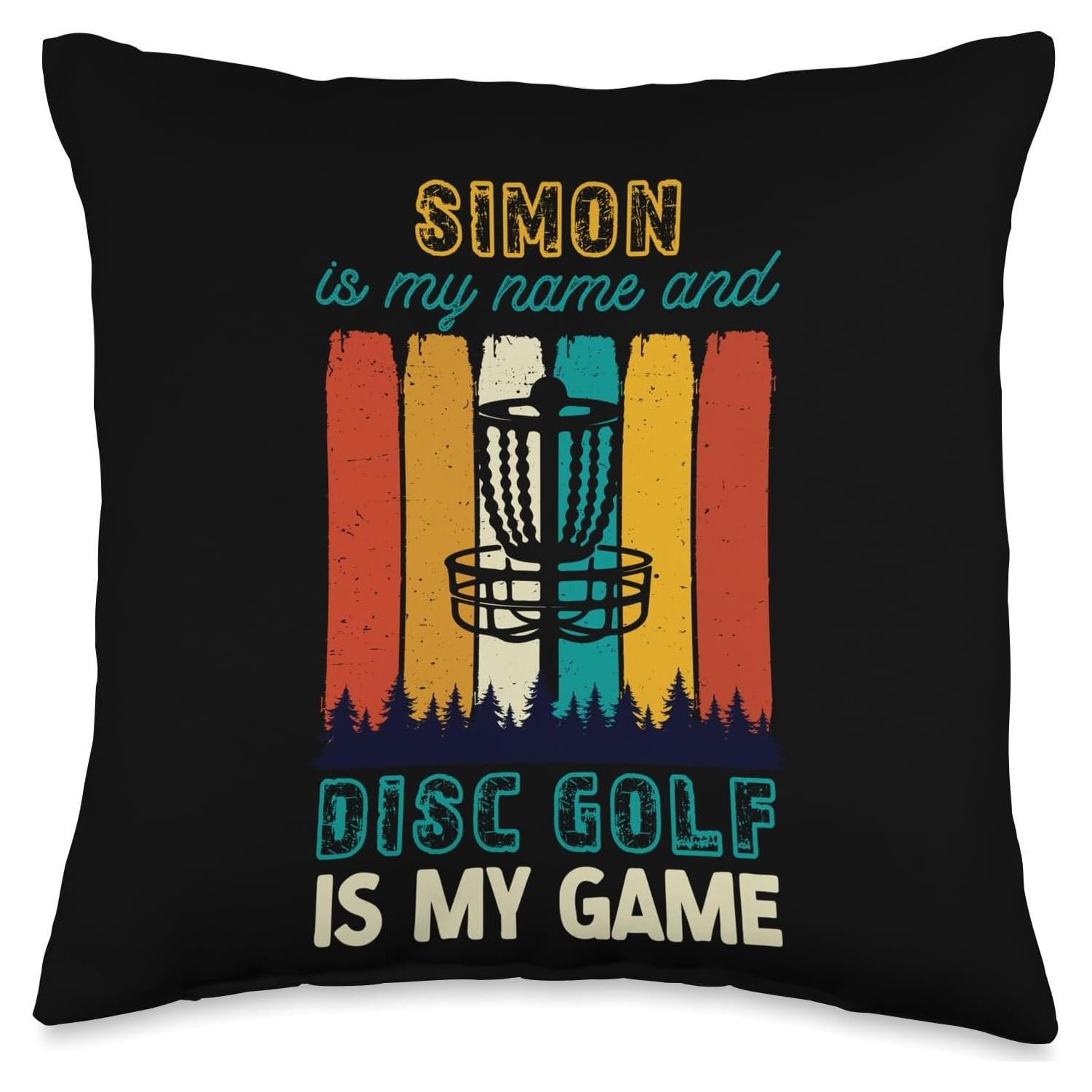 Almohada Cuadrada Simon Disc Golf 40x40 cm 100% Poliester