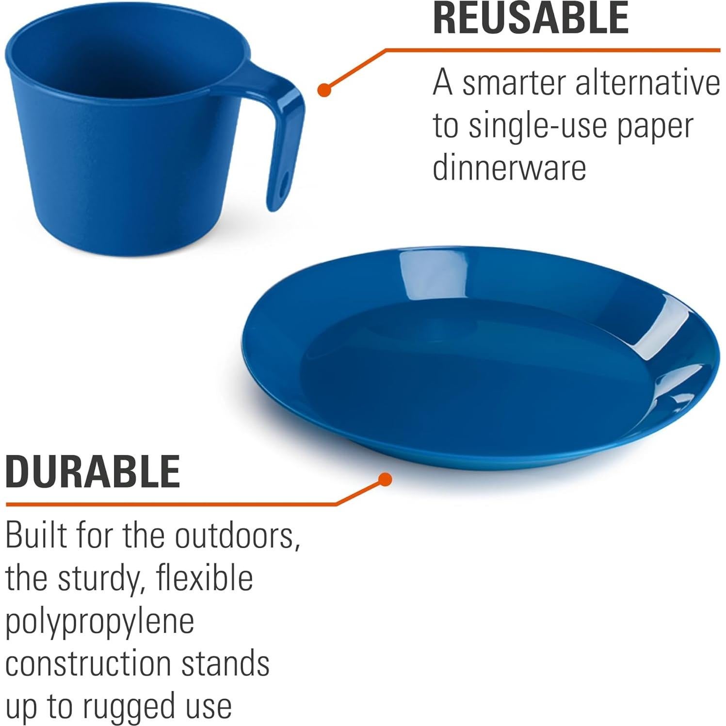 GSI Outdoors Juego de Mesa Cascadian 6 Piezas Camping