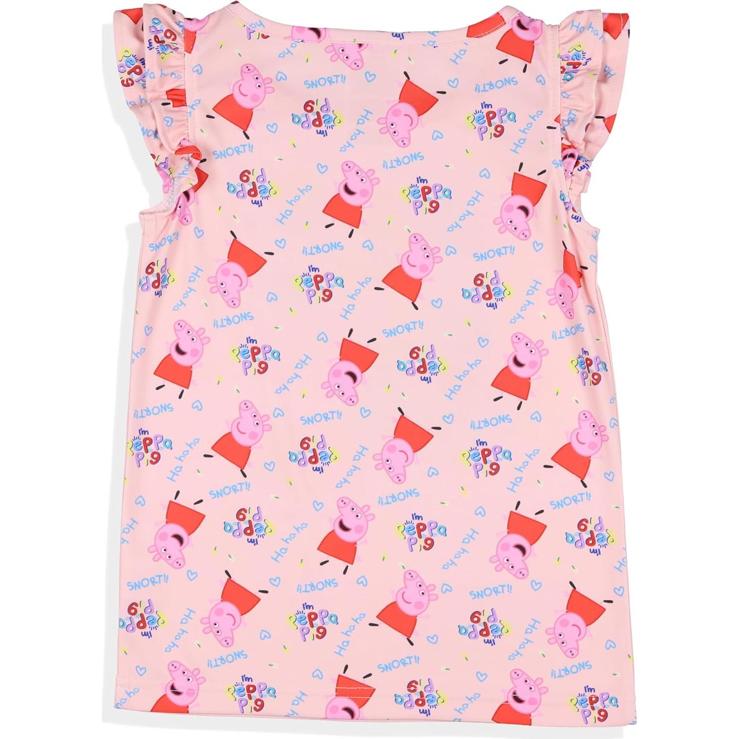 Pijamas Peppa Pig para Niñas 3T - Conjunto 2 Piezas con Volantes